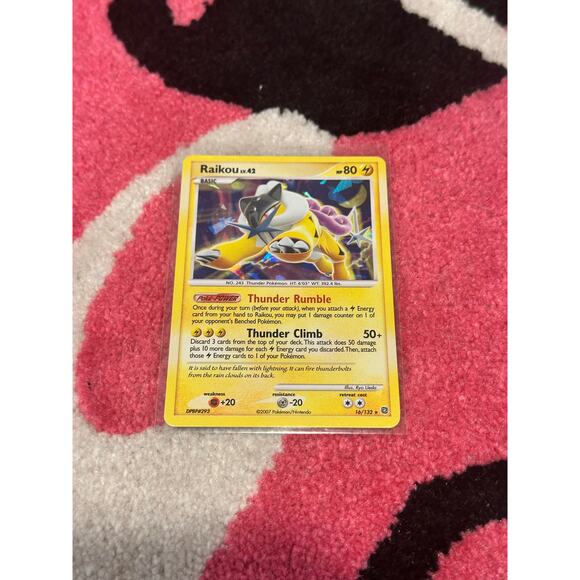 Raikou 16 – Pokémon TCG Secret Wonders – Holo Cracked Ice – Mint - Picture 2 of 5
